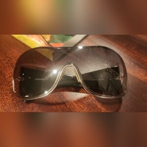 Versace Black and Silver Sunglasses